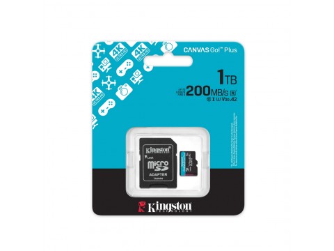 Карта памяти Kingston SDCG4/1TB Canvas Go Plus A2 U3 V30 1TB