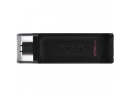 USB Flash Kingston 256 GB, Data Traveler 70, USB 3.2, Type-C, Black, DT70/256GB
