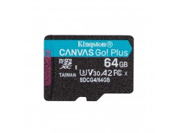 Карта памяти Kingston SDCG4/64GBSP Canvas Go Plus A2 U3 V30 64GB