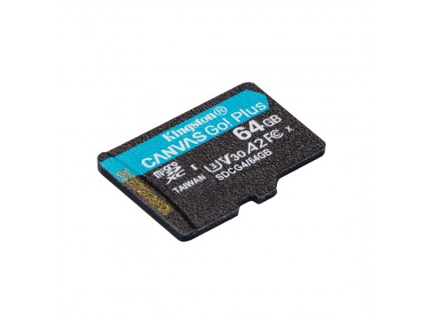 Карта памяти Kingston SDCG4/64GBSP Canvas Go Plus A2 U3 V30 64GB