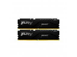 Kingston 64GB 5600MT/s DDR5 CL40 DIMM (Kit of 2) FURY Beast RGB XMP, EAN: 740617328509
