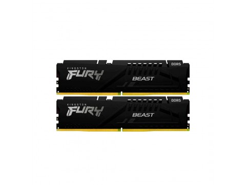Kingston 64GB 5600MT/s DDR5 CL40 DIMM (Kit of 2) FURY Beast RGB XMP, EAN: 740617328509