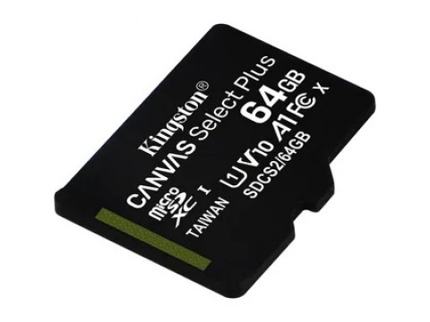 Карта памяти MicroSD 64GB Class 10 UHS-I Kingston SDCS2/64GBSP