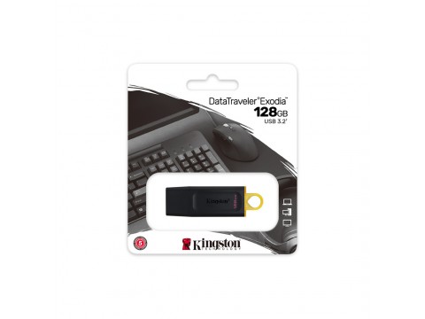 USB Флеш накопитель Kingston DTX/128GB 128GB Чёрный