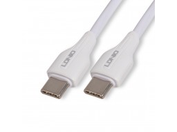 Интерфейсный кабель LDNIO Type-C to Type-C LC122-C 2м 65W Белый