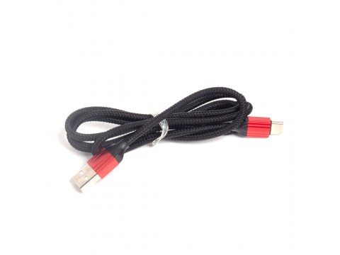 Интерфейсный кабель LDNIO Type-C LS431 2.4A TPE Алюминий 1м Чёрный