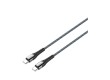 Интерфейсный кабель LDNIO Type-C to Type-C LC102 65W FDY 2м Серый