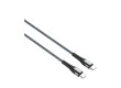 Интерфейсный кабель LDNIO Type-C to Type-C LC102 65W FDY 2м Серый