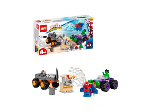 Lego 10782 Spidey Схватка Халка и Носорога на грузовиках