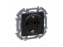 Розетка 2К+З 16 А 250 В Legrand Inspiria 673723 антрацит