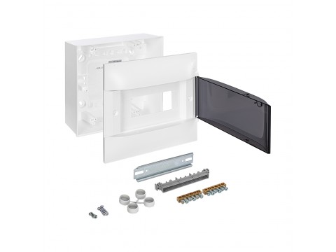Щит навесной Legrand Practibox S 1х8 IP40 Дымчатая дверь