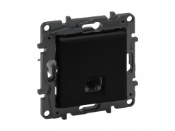 Информационная розетка одинарная Niloe Step RJ45 Кат.6e UTP Чёрный