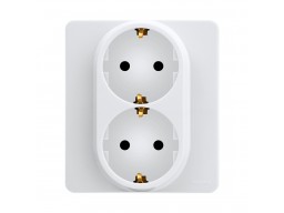 Розетка 2 x 2К+З 16 А 250 В Legrand Inspiria 673750 белый