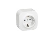 Розетка с зк Legrand Forix 16A 250В IP20 накладная белый