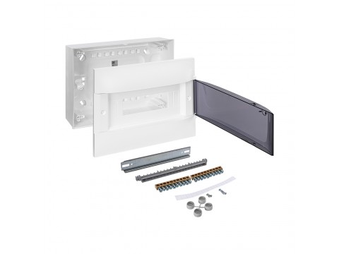 Щит навесной Legrand Practibox S 1х12 IP40 Дымчатая дверь