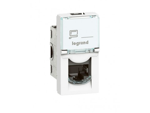 Legrand 076563 MOSAIC RJ45 STP кат6 1 мод