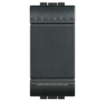 Legrand L4005A LivingLight Кнопка с автоматическими клемами, размер 1 модуль, цвет антрацит