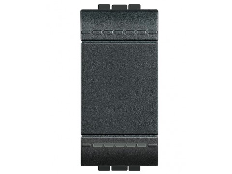 Legrand L4005A LivingLight Кнопка с автоматическими клемами, размер 1 модуль, цвет антрацит