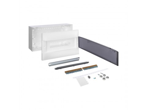 Щит навесной Legrand Practibox S 1х18 IP40 Дымчатая дверь