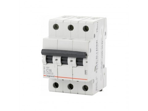 Автоматический выключатель Legrand 419708 3П C 16А RX3 4,5kA