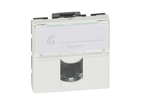 Розетка 1xRJ45 Cat.5 Legrand Mosaic 2 модуля