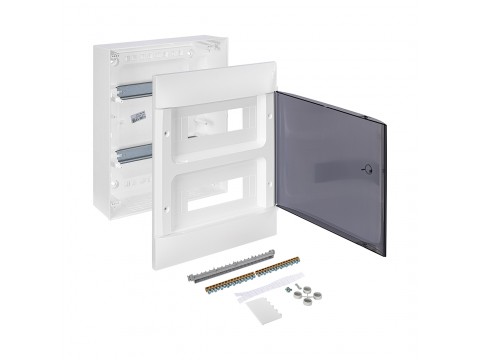 Щит навесной Legrand Practibox S 2х12 IP40 Дымчатая дверь