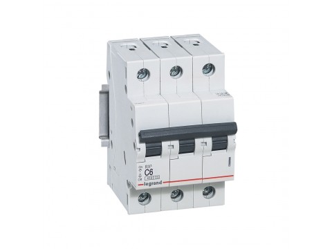 Автоматический выключатель Legrand 419705 3П C 6А RX3 4,5kA