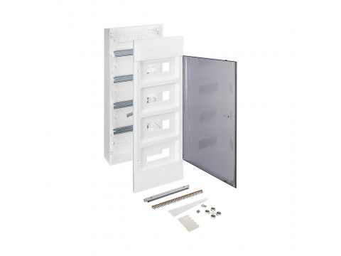 Щит навесной Legrand Practibox S 4х12 IP40 Дымчатая дверь