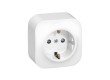 Розетка с зк с зш Legrand Forix 16A 250В IP20 накладная белый