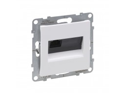 Информационная розетка одинарная Suno RJ45 Кат.5e UTP Белый