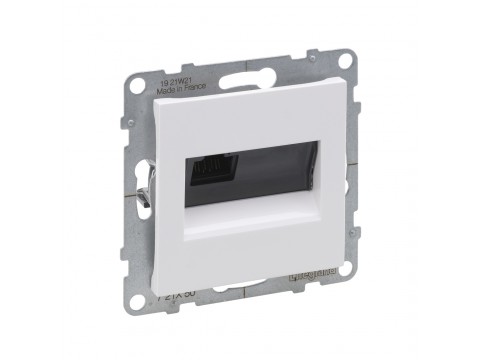 Информационная розетка одинарная Suno RJ45 Кат.5e UTP Белый