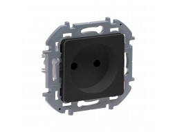 Розетка 2К 16 А 250 В Legrand Inspiria 673713 антрацит