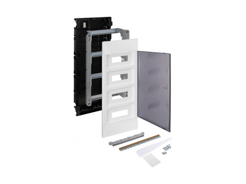 Щит встраиваемый Legrand Practibox S 4х12 IP40 Дымчатая дверь