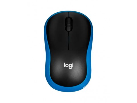 Мышь компьютерная  Mouse wireless LOGITECH M185, Blue