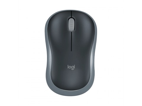 Мышь компьютерная  Mouse wireless LOGITECH M185, Grey