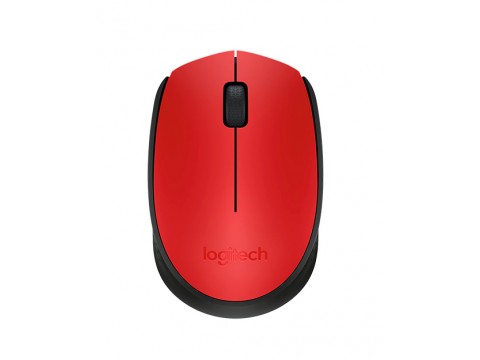 Мышь компьютерная  Mouse wireless LOGITECH m170red