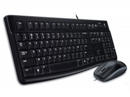 Комплект клавиатура+мышь Logitech MK120 черный