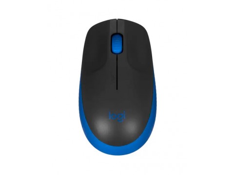 Мышь компьютерная  Mouse wireless LOGITECH M190 blue-black