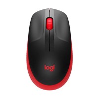 Мышь компьютерная  Mouse wireless LOGITECH M190 red-black