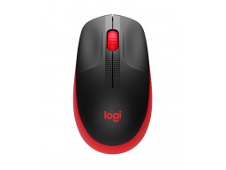 Мышь компьютерная  Mouse wireless LOGITECH M190 red-black