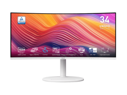 Монитор MSI Modern MD342CQPW 34" VA 3440x1440 / 120Hz / 1ms / 300cd/m² / 3500:1 / 2xHDMI / Type-C / DP / 2x3W