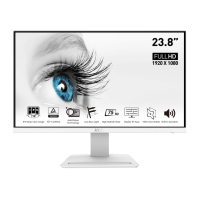 Белый Монитор MSI PRO MP243W 27 IPS FHD 75Hz 5мс 300кд/м² 1000:1 DP HDMI 2x2Вт