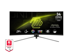 MSI MAG 345CQR 34 изогнутый монитор VA 3440х1440 21:9 180Hz 1ms черный