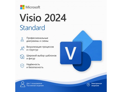 Электронная лицензия (ESD ключ) Microsoft Visio Standard 2024