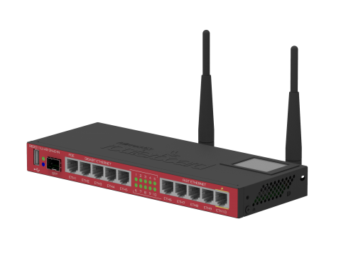 Маршрутизатор MikroTik RB2011UiAS-2HnD-IN / 5 портов Gigabit, Wi-Fi 2.4GHz, 600MHz CPU