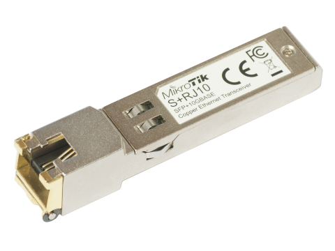 Трансивер MikroTik S+RJ10 / 10G Ethernet, RJ-45, 6-speed поддержка