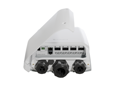 Коммутатор MikroTik CRS504-4XQ-OUT / Высокопроизводительный 4-портовый 100G QSFP28 для наружного использования