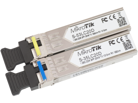 Трансивер MikroTik S-3553LC20D / 1.25G SFP LC 20 км SM Duplex