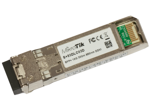 Модуль SFP+ MikroTik S+85DLC03D / 10G, 300m, Duplex LC, DDM