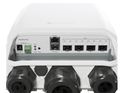 Оптический коммутатор MikroTik FiberBox Plus CRS305-1G-4S+OUT / 5 портов, 4 SFP+ порта